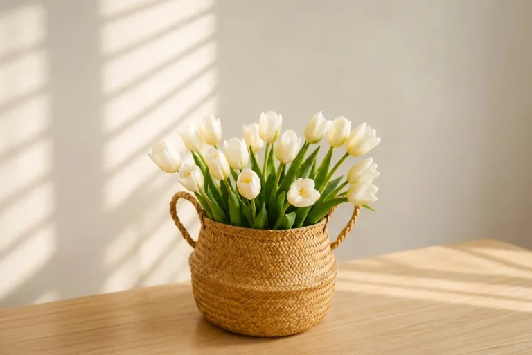Tulip arrangement photo ready to crop